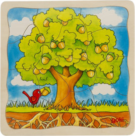 Goki | puzzel boom | 4 lagen, 53-delig
