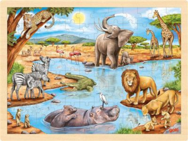 Goki | puzzel Afrikaanse savanne | 96-delig