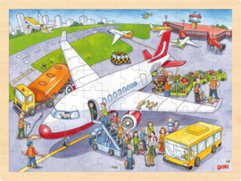 Goki | puzzel op de vlieghaven | 96-delig