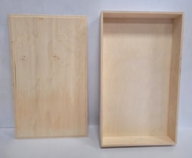 Alexander Toys | houten speelbak met deksel | groot