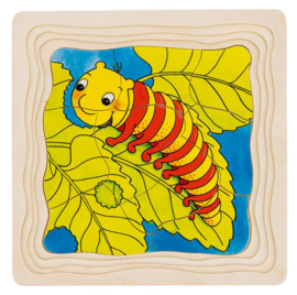 Goki | puzzel vlinder | 4 lagen, 44 stukjes