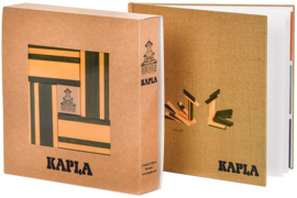 Kapla | Set no.23 art book + 20 light yellow planks + 20 green planks