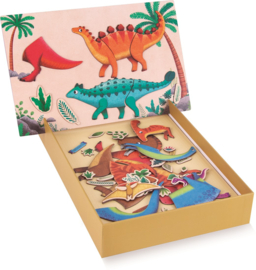 Apli Kids | Dinosaurus magneetkaart | 52 magneten