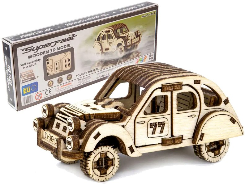 Wooden City  | Rally Car 2 | 104pcs
