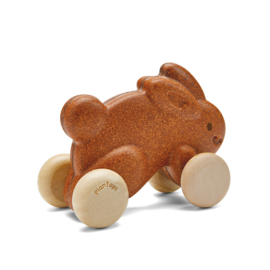 Plantoys | houten konijntje bruin