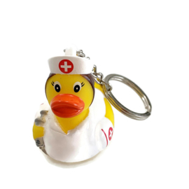 Zuster - Verpleegkundige -Badeend sleutelhanger - Nurse Duck