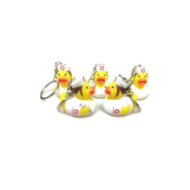 Zuster - Verpleegkundige -Badeend sleutelhanger - Nurse Duck