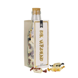 Momenten fles met toffees - Dik verdiend!