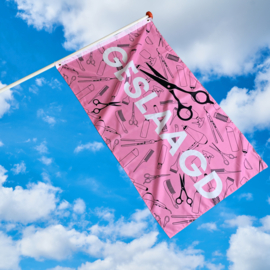 Geslaagd Vlag - Kapper Roze