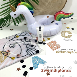 Cadeaupakket - Zwemdiploma | afzwemmen - Eenhoorn