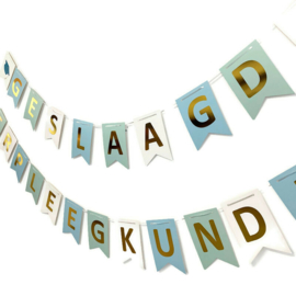 Geslaagd Slinger - vlaggenlijn - verpleegkundige