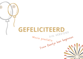 GESLAAGD kaart Ballonnen
