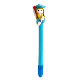 Geslaagd pen - dame - blauw