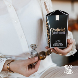 Gefeliciteerd - Proficiat - Bonbonbox 100%leuk
