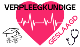 Vlag Verpleegkundige geslaagd