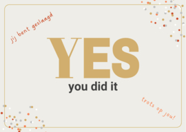 GESLAAGD kaart - YES