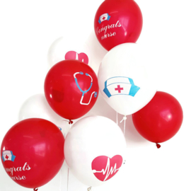 Feest Ballonnen - zorg medisch & verpleging 16 stuks