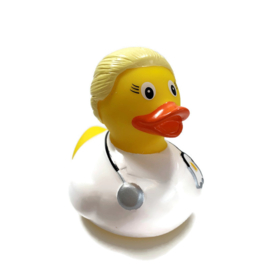 Doc Duck Badeend-verpleegkundige of arts Blond