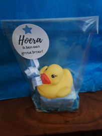 Iets grotere Badeendje op een blauw nestje 🐤