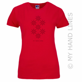 DAMES T-SHIRT 7 x 8 STER (Merk RUSSELL™)