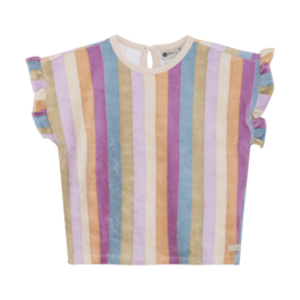 Shirt terry stripe DAILY7 cherry purple (930089)