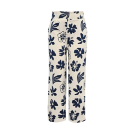 Broek TOPITM Sabine aop flower black iris