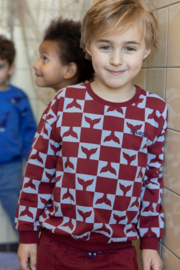 Sweater STURDY waves and whales bordeaux 71600644