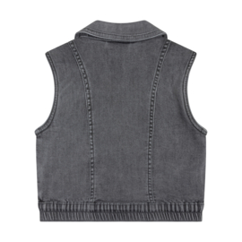 Denim gilet DAILY7 used grey denim 930009