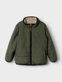 Reversible tussenjas NAME IT Magnus groen