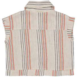 Blouse LEVV miep aop taupe stripe