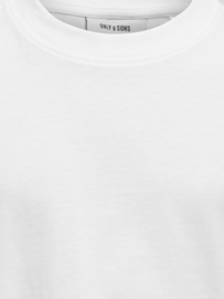 T-shirt ONLY&SONS Fred white