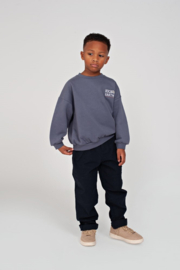 Sweater STURDY rock the earth backprint blauw 71600682