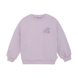 Sweater flower backprint DAILY7 dusty lilac (930078)
