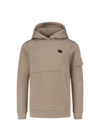 Hoodie BALLIN junior sleeve pocket taupe 24037364