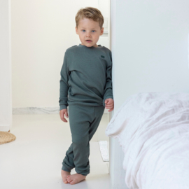Familiepyjama FEETJE zeegroen