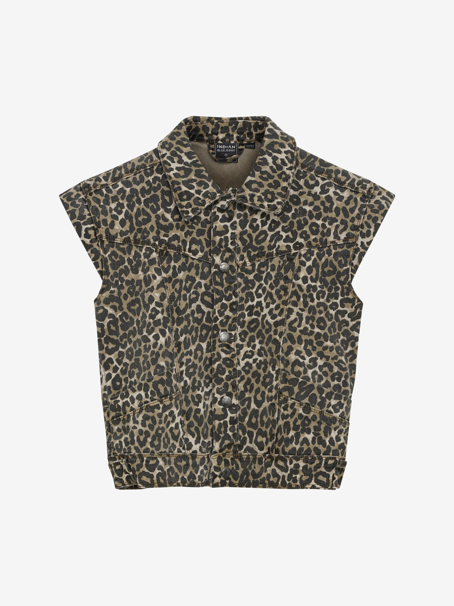 Gilet IBJ girls leopard 970312