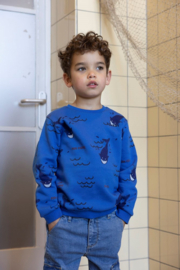 Sweater STURDY waves and whales aqua 71600646