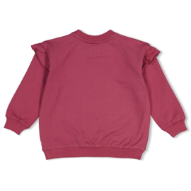 Relax fit sweater JUBEL moon flowers 91600475 mauve
