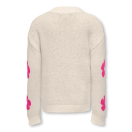Trui ONLY naja flower roze