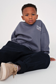 Sweater STURDY rock the earth backprint blauw 71600682