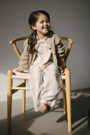 Broek LEVV Muriel aop taupe stripe