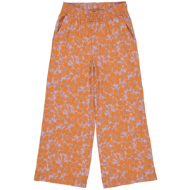 Broek QUAPI Doris aop orange flower