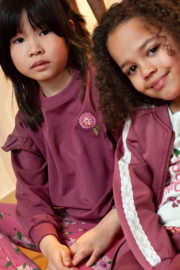 Relax fit sweater JUBEL moon flowers 91600475 mauve
