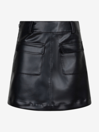 Vegan leather rokje IBJ cargo black 970087