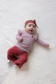 Flare broek Feetje You're so sweet berry 52202250