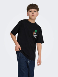 Shirt ONLY&SONS Fred black flower