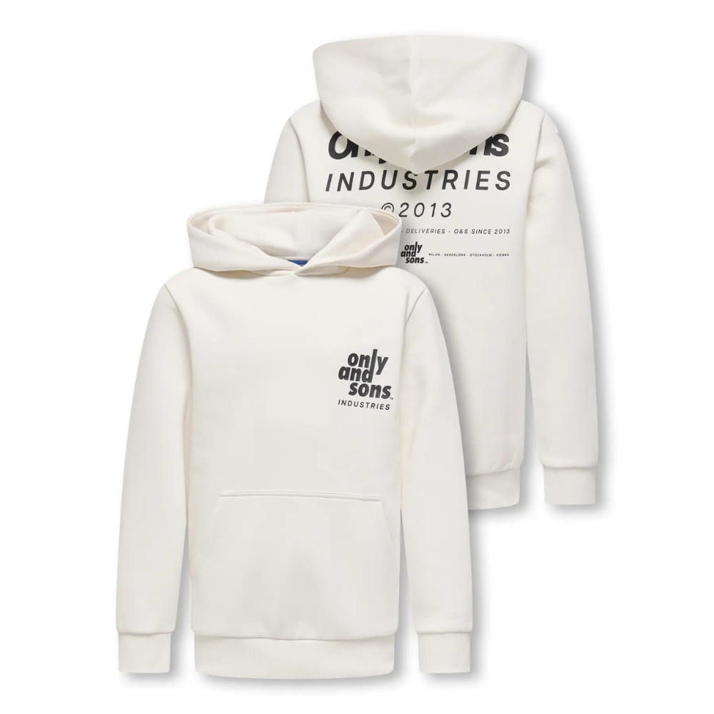 Hoodie ONLY&SONS Hudson wit