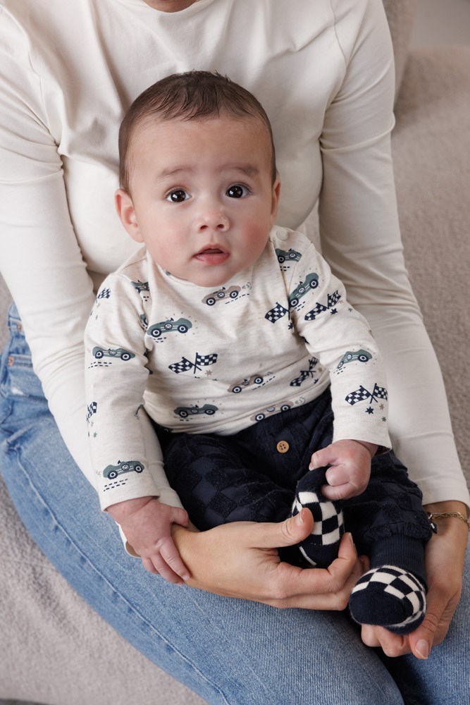 Longsleeve FEETJE let's go offwhite melange 51602575