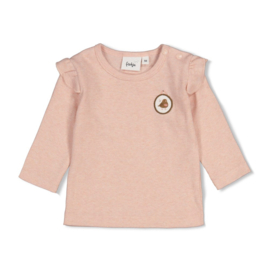 Longsleeve FEETJE fall in love roze melange 51602810
