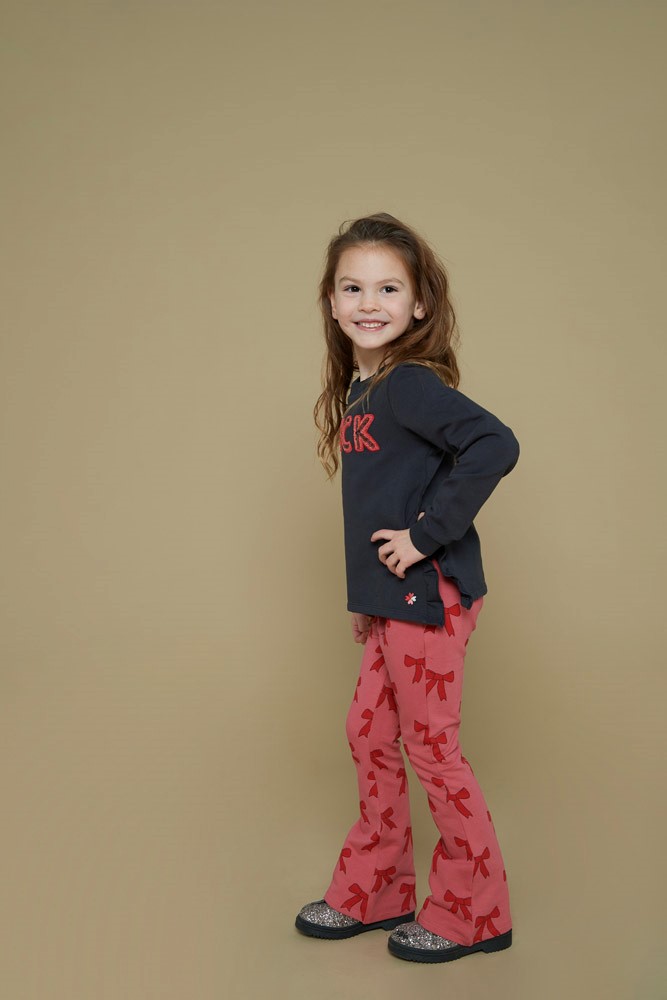 Flared broek JUBEL queen of hearts roze 92200495